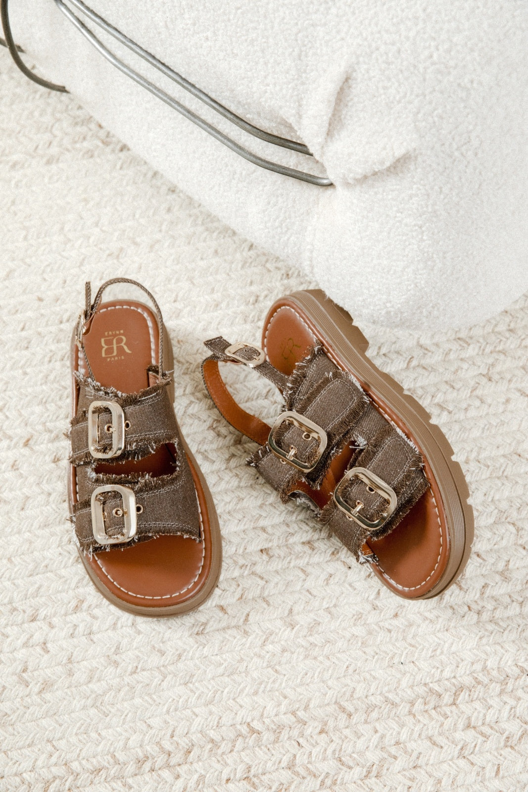 Dovie | Sandale Wedge Marron