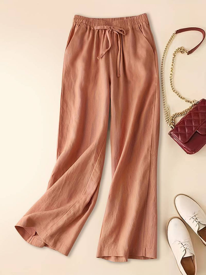 Tina - Pantalons en Lin Relax