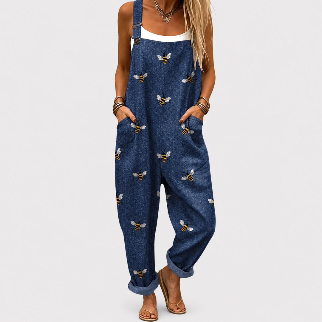 MARCO & BIANCA MILANO | SALOPETTE EN DENIM FLEURI FEMME