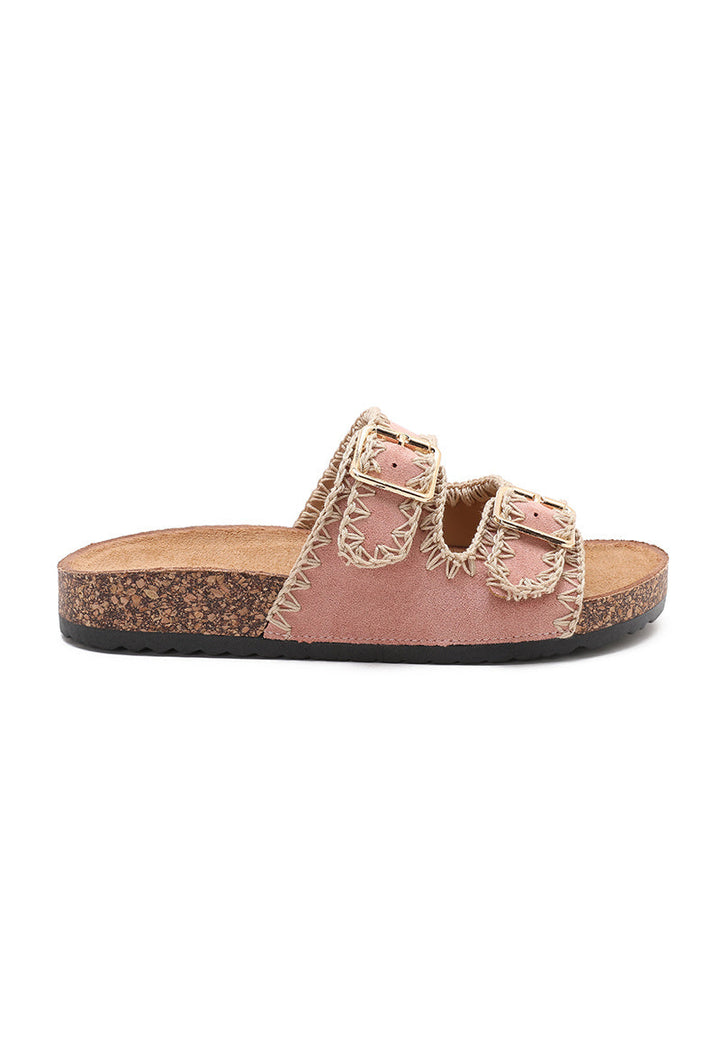 Xanthe | Sandale Wedge Rose