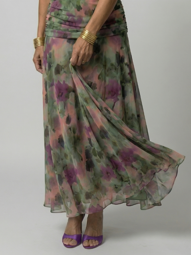Calen | Robes Midi Fluides à Épaules Dénudées