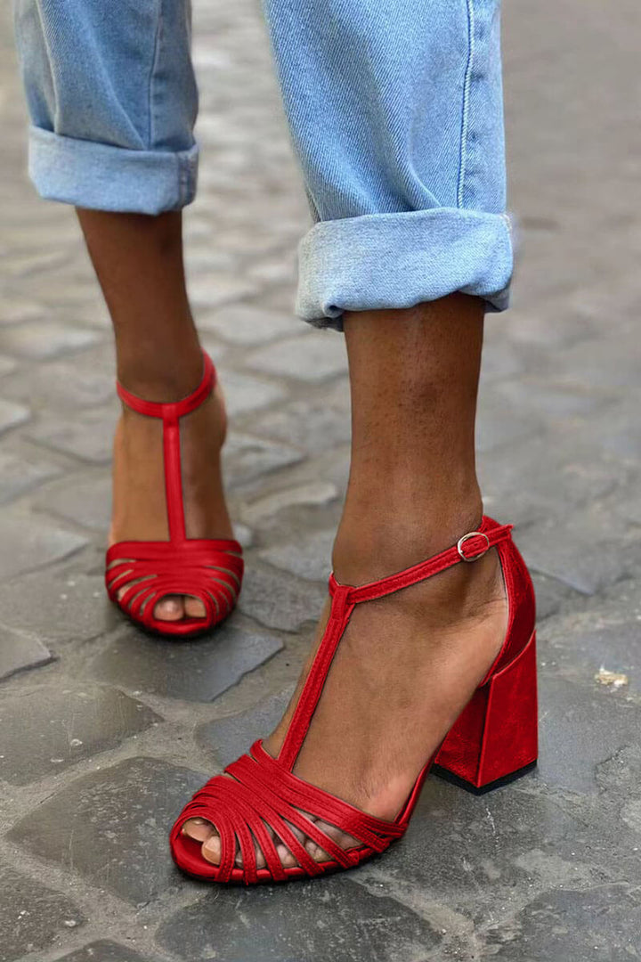 SANDALLES ÉLÉGANTES AVEC BRACELET EN T