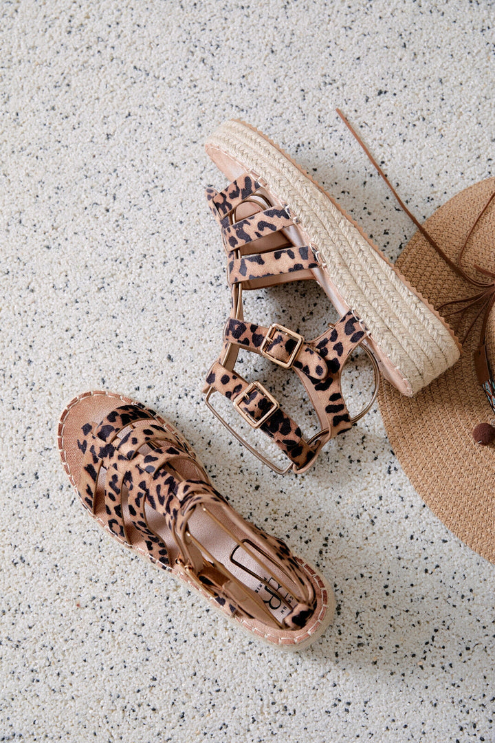 Rosamund | Sandale à Talon Wedge Léopard