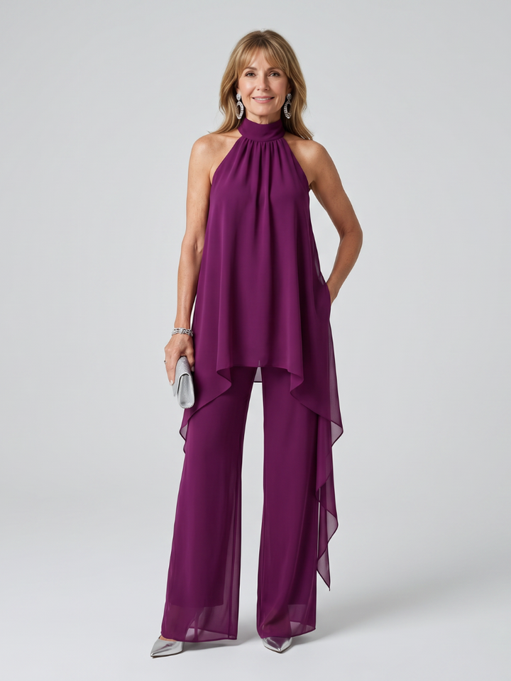 Bearim | Ensemble Tunique Asymétrique à Col Halter