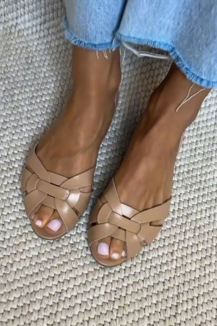 Serafina™ | Sandales Tissées Naturelles