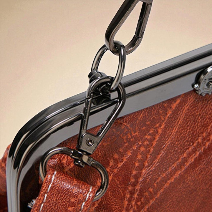 Sac vintage avec fermeture à pression