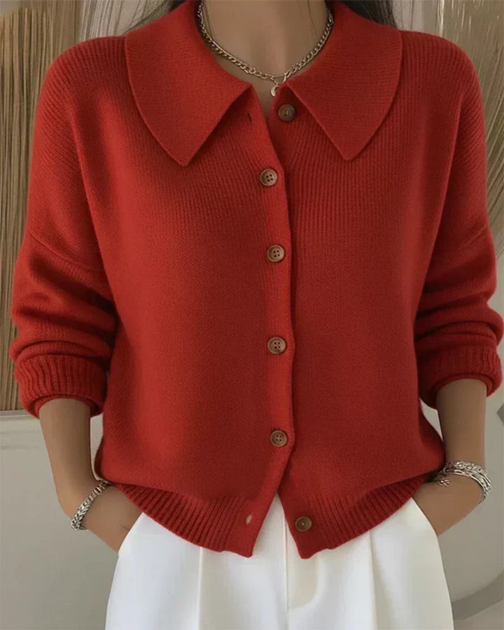Velia | Cardigan avec Col Chemise