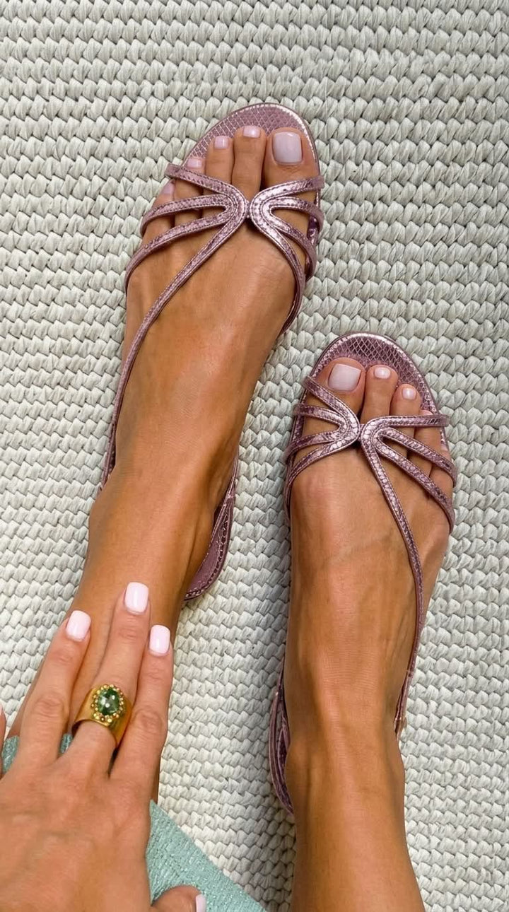 Camille™ | Sandales d'été élégantes dorées