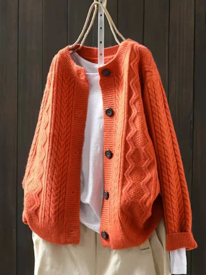 Cardigan Torsades Col Rond Sophie
