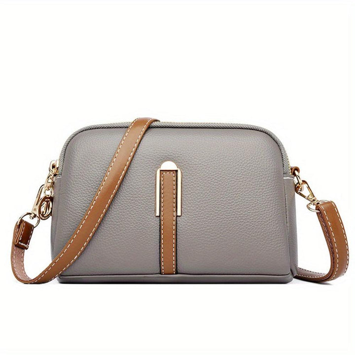 Sac à bandoulière avec texture "litchi" colorée Míla