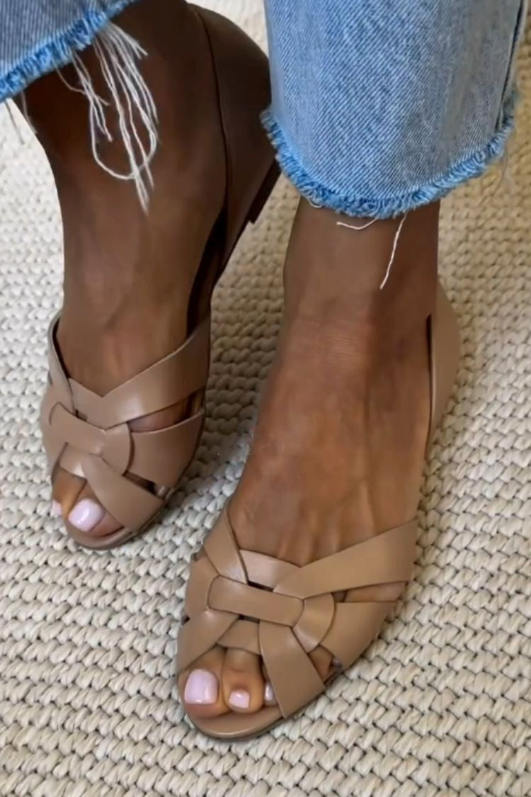 Serafina™ | Sandales Tissées Naturelles