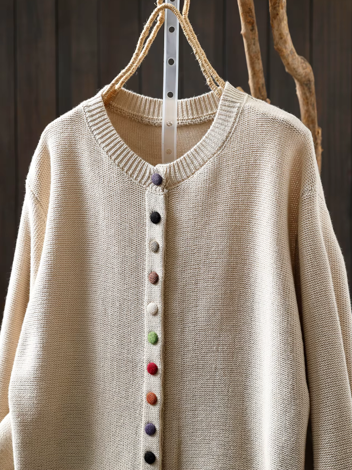 Cardigan Boutons Colorés Michèle