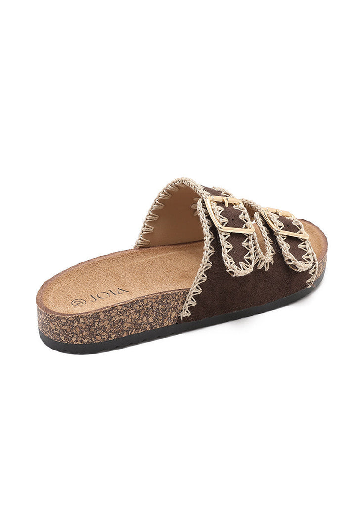 Sunniva | Sandale Wedge Marron