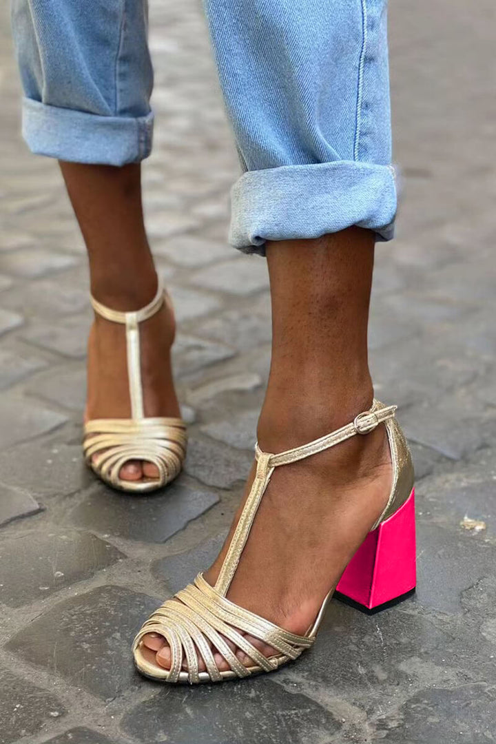 SANDALLES ÉLÉGANTES AVEC BRACELET EN T