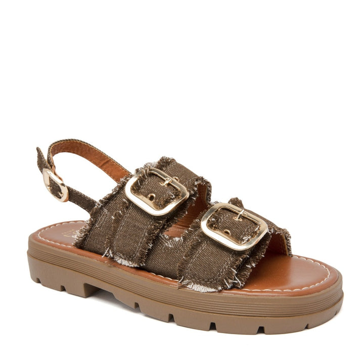 Dovie | Sandale Wedge Marron