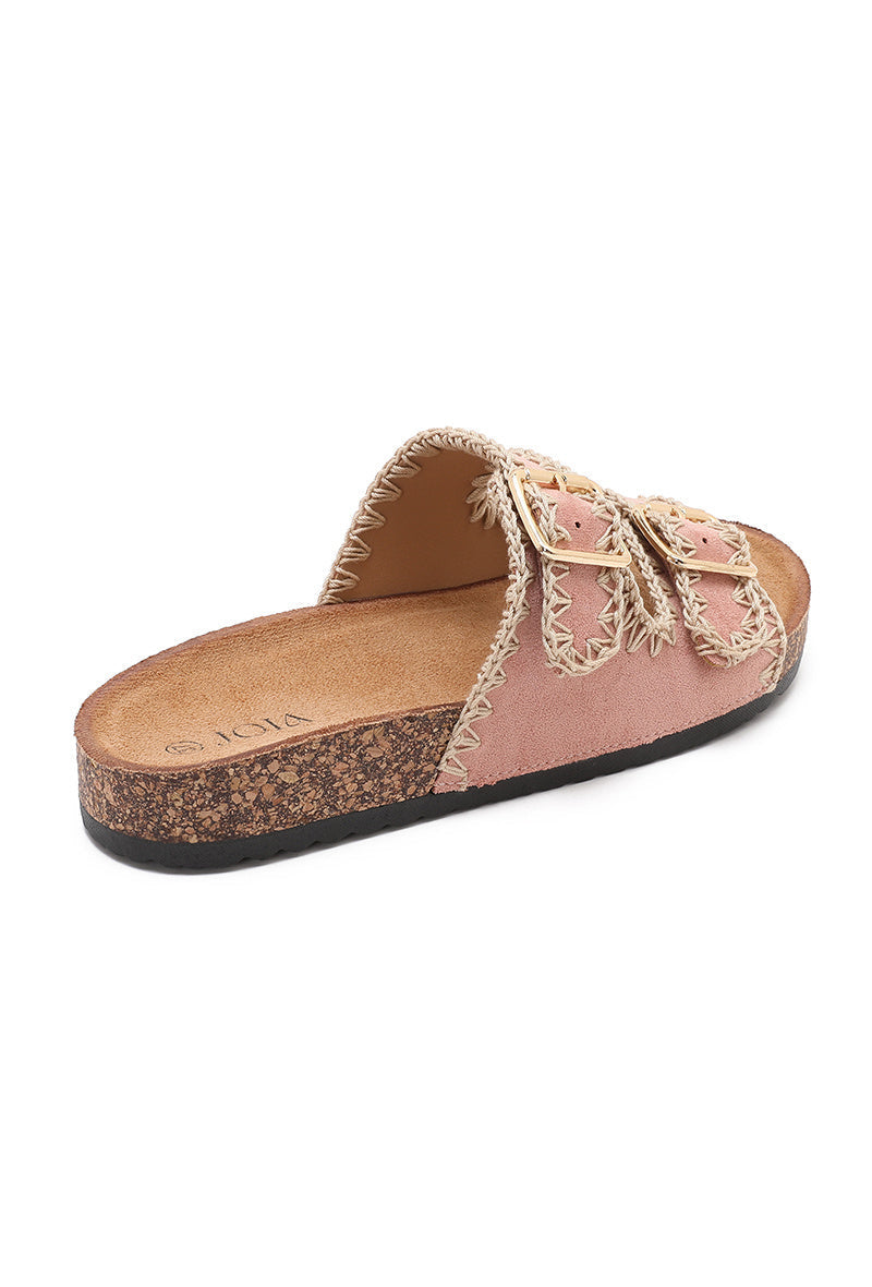 Xanthe | Sandale Wedge Rose