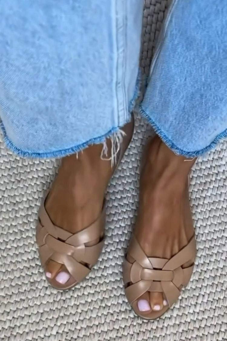 Serafina™ | Sandales Tissées Naturelles