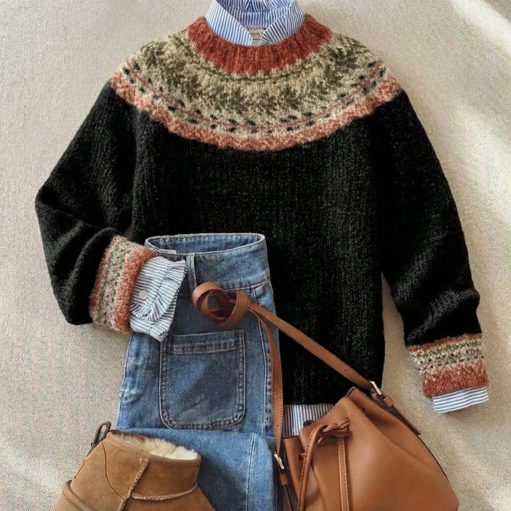 Eleanor | Pull en Tricot Nordique Héritage