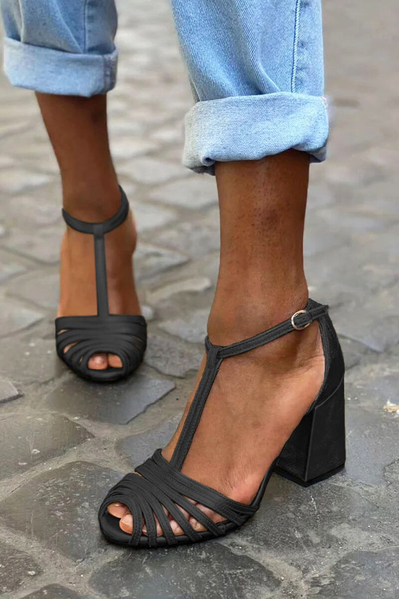 SANDALLES ÉLÉGANTES AVEC BRACELET EN T