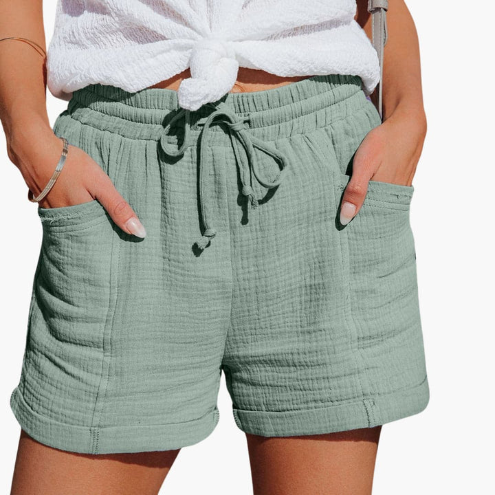 Emma | Pantalons Courts Casual avec Cordon Élégants