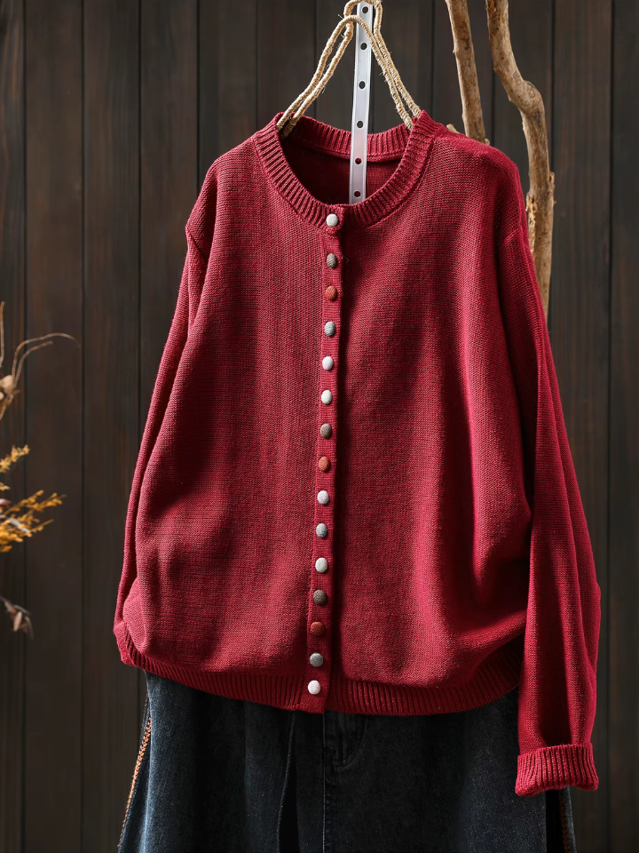 Cardigan Boutons Colorés Michèle