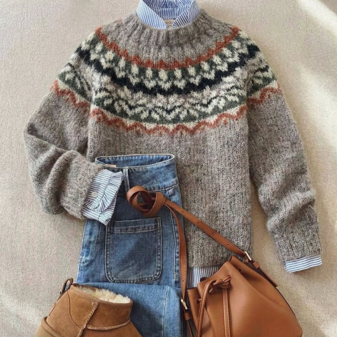 Eleanor | Pull en Tricot Nordique Héritage