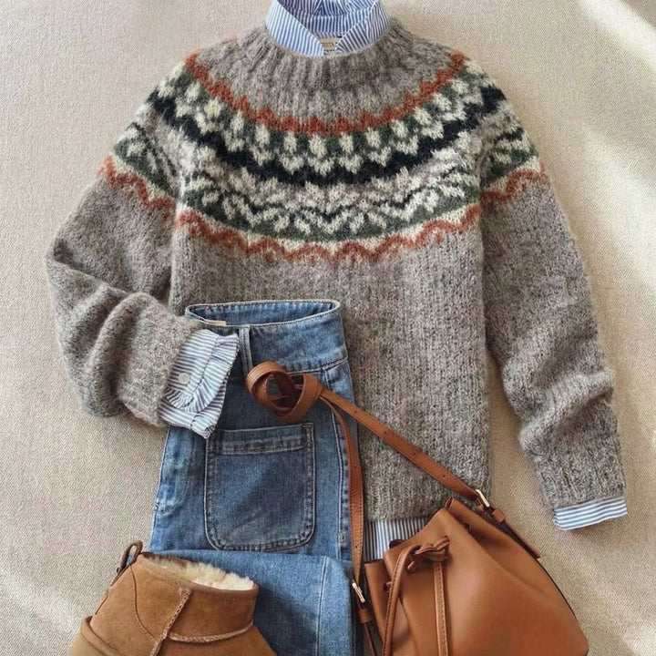 Eleanor | Pull en Tricot Nordique Héritage
