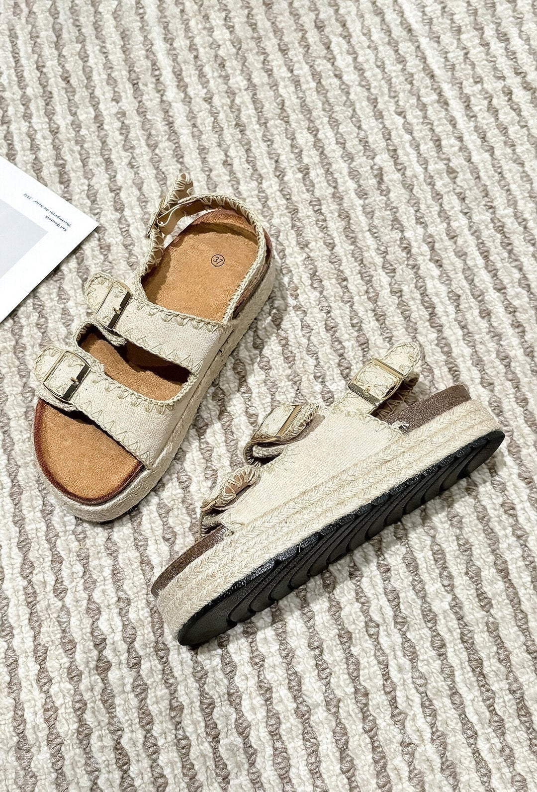 Kerensa | Sandale à Talon Beige