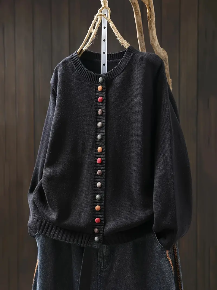 Cardigan Boutons Colorés Michèle