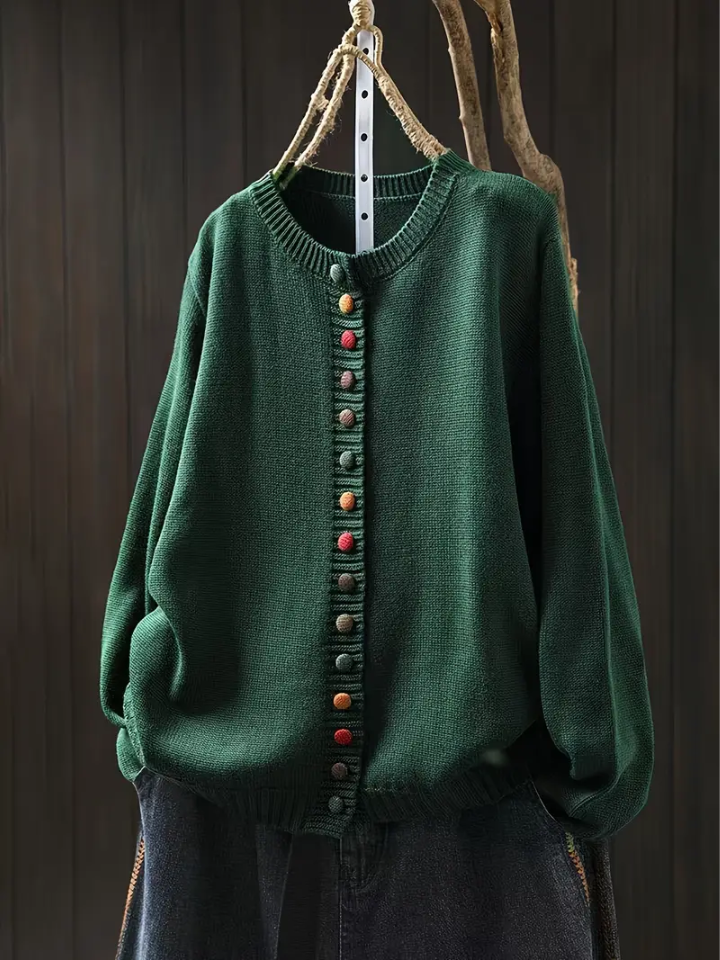 Cardigan Boutons Colorés Michèle