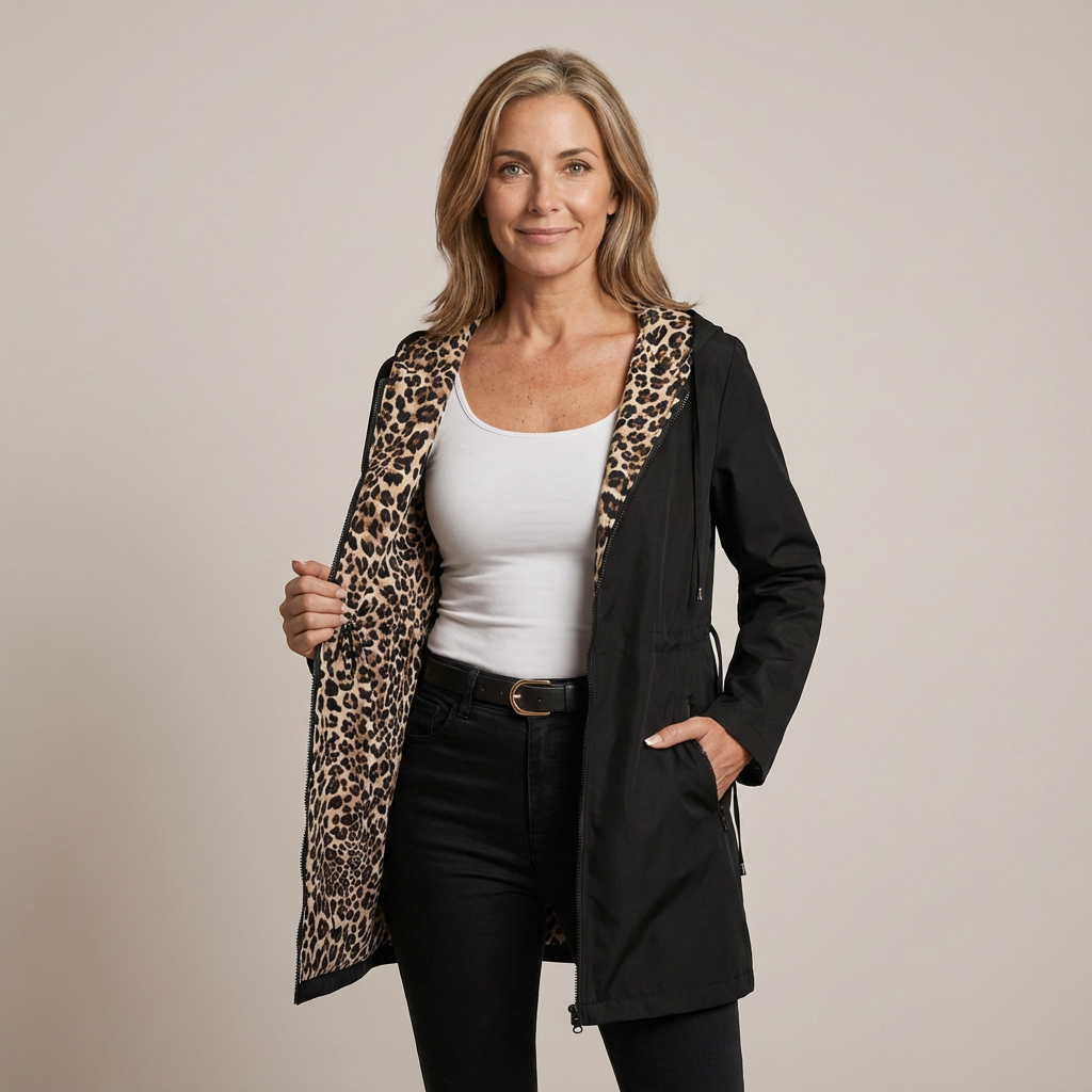 Manteau à Capuche Réversible