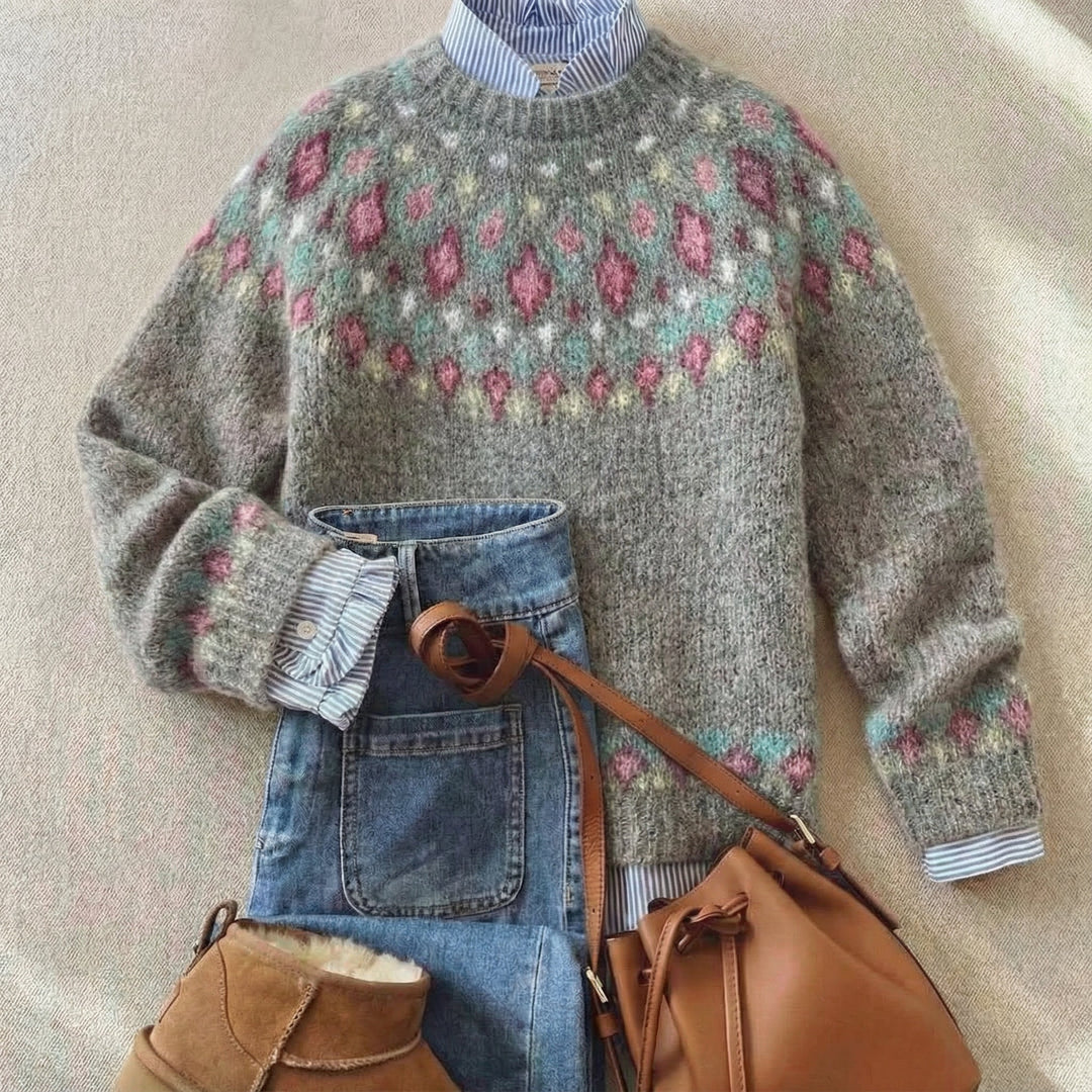 Eleanor | Pull en Tricot Nordique Héritage