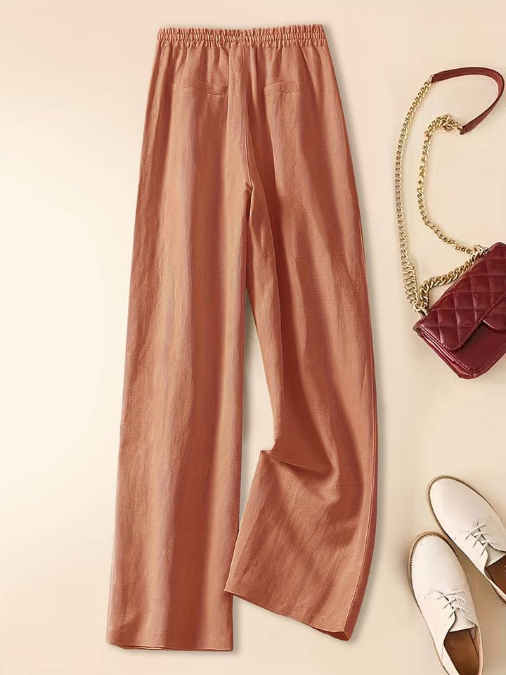 Tina - Pantalons en Lin Relax