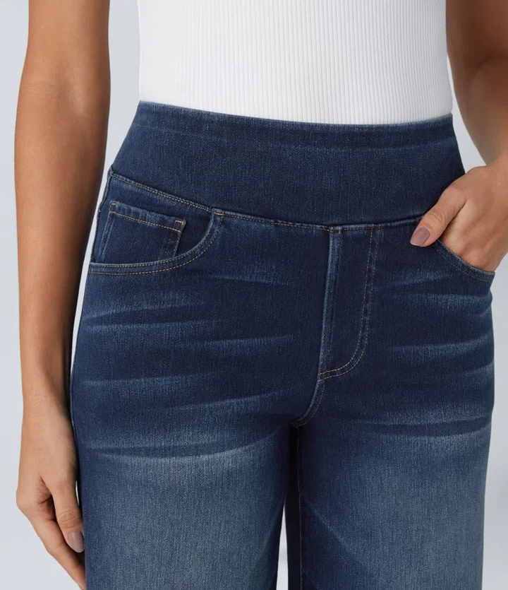 Solène - Jeans à Jambe Large Fit Détendu