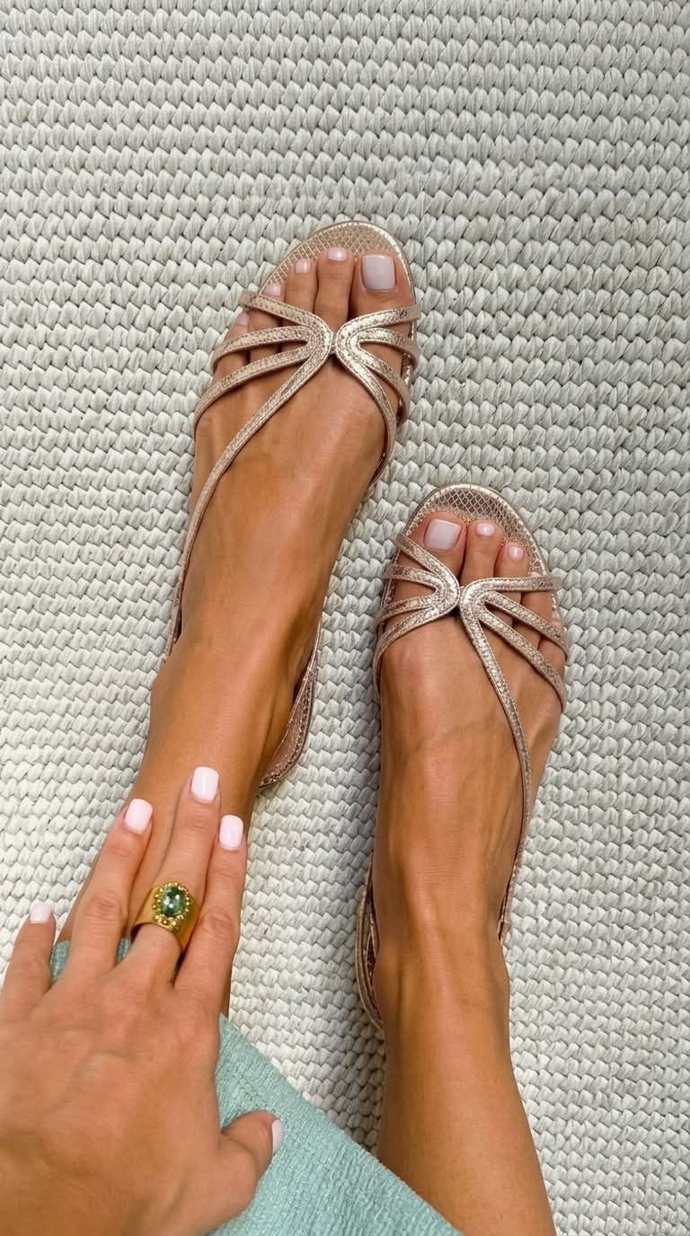 Camille™ | Sandales d'été élégantes dorées
