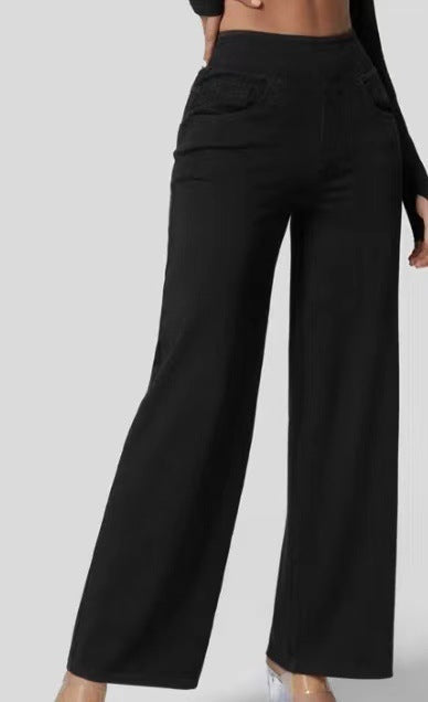 Solène - Jeans à Jambe Large Fit Détendu