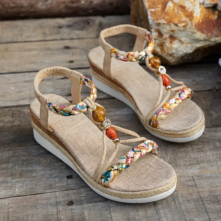SANNE | Sandales Confortables à Talon Bas pour Toutes les Occasions Estivales