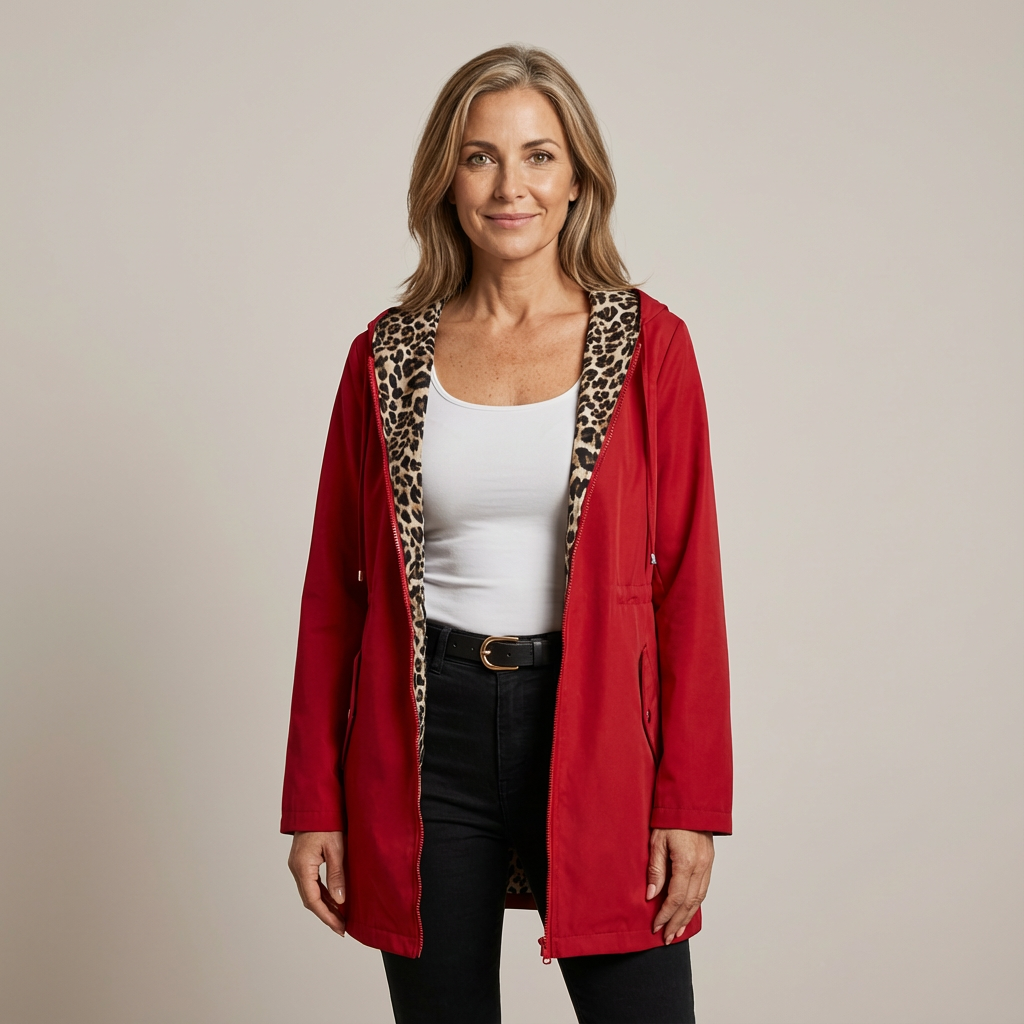 Manteau à Capuche Réversible