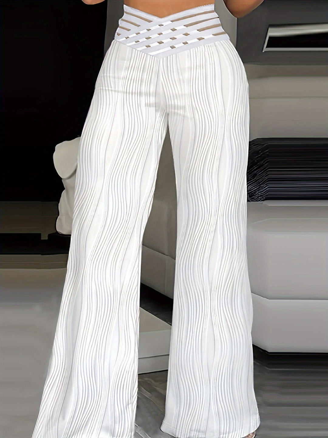 Emma | Pantalons Taille Haute Croisés
