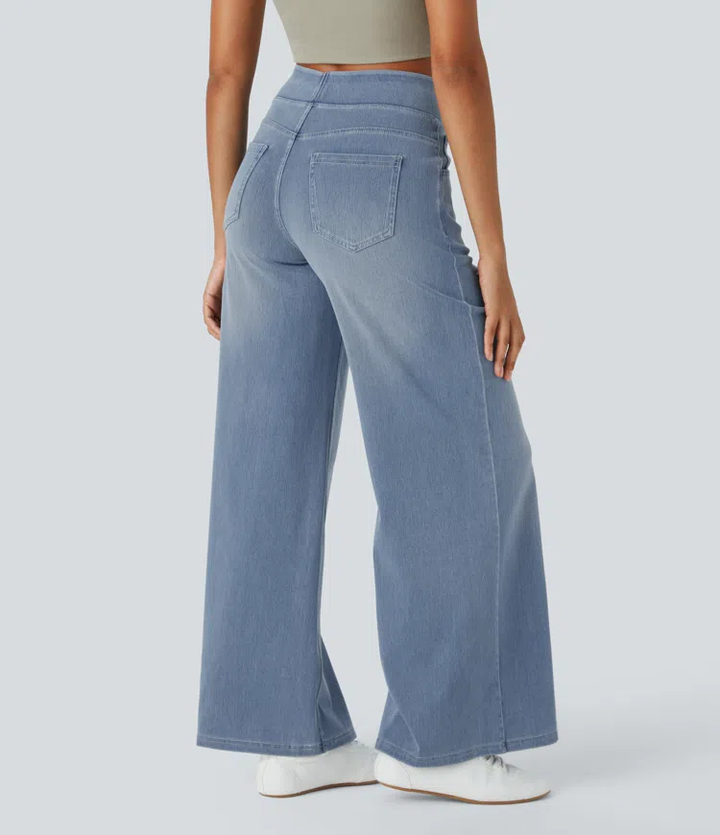 Solène - Jeans à Jambe Large Fit Détendu