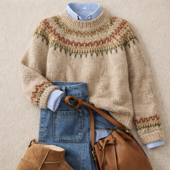 Ellen | Pull en Tricot Nordique Heritage