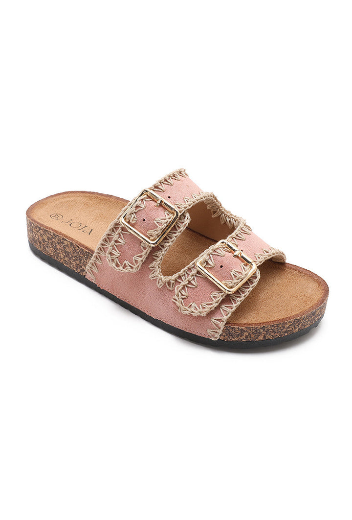Xanthe | Sandale Wedge Rose