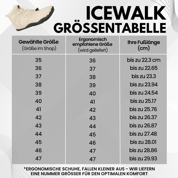 IceWalk – Chaussures Thermiques Imperméables Barefoot