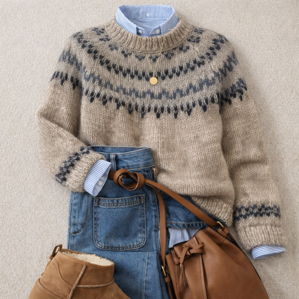 Ellen | Pull en Tricot Nordique Heritage