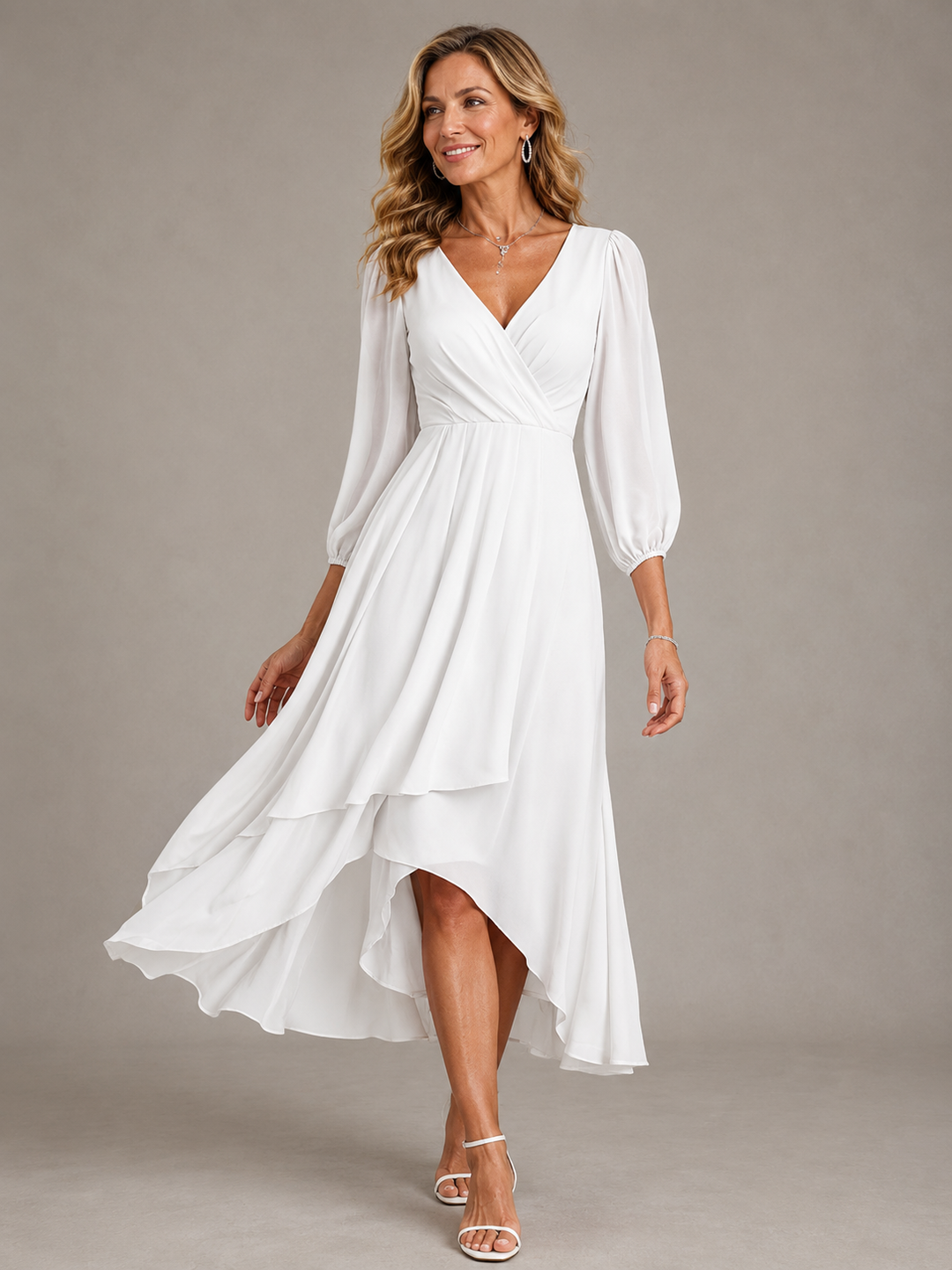 Mia™ | Robe Longue Élégante à Col V