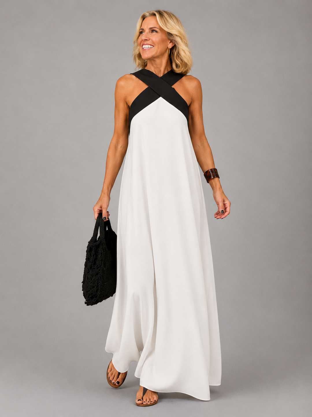 Velora™ | Robe Maxi Élégance Croisée