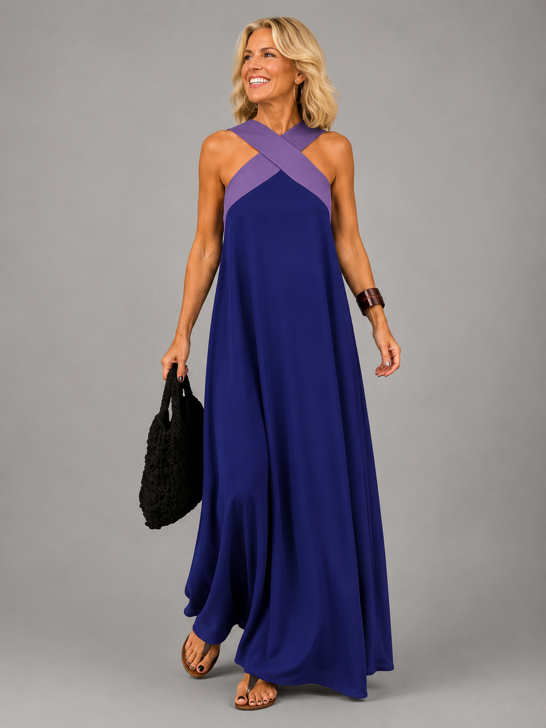 Velora™ | Robe Maxi Élégance Croisée