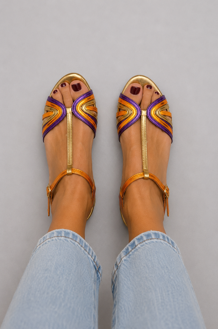 Viviana™ | Sandales Couleur Méditerranéenne