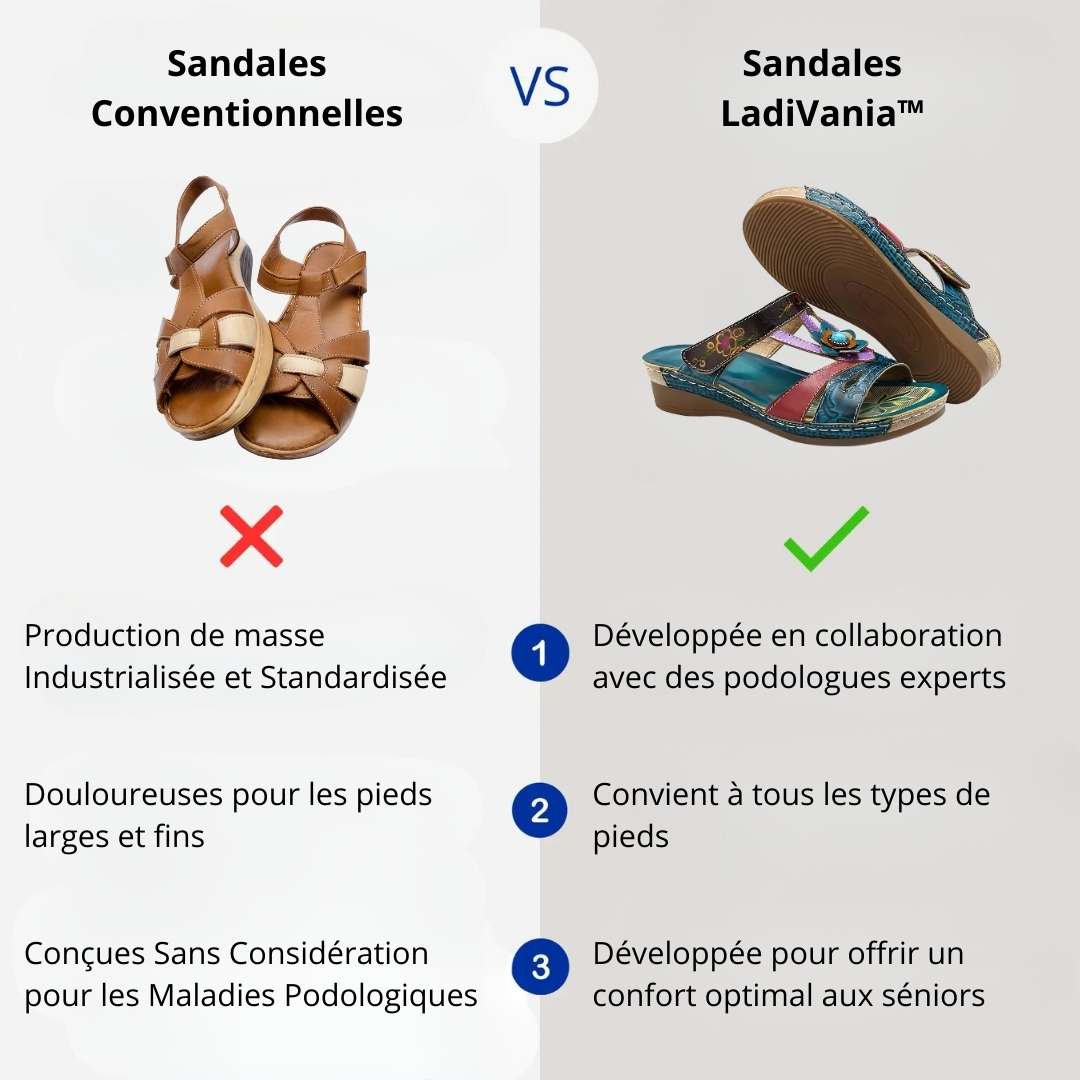 Sandales confortables et tendance LadiVania