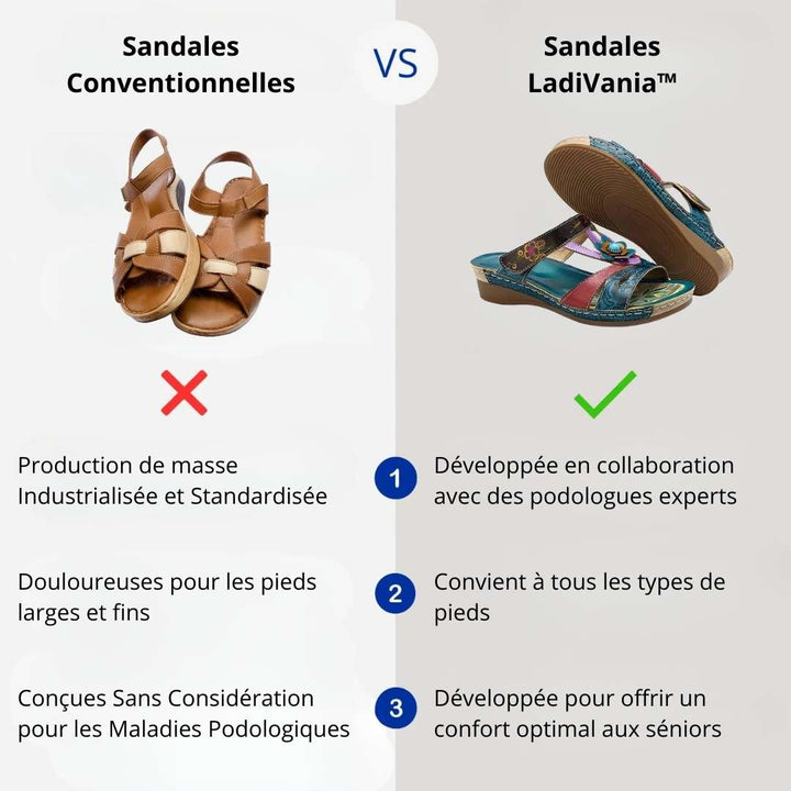 Sandales confortables et tendance LadiVania